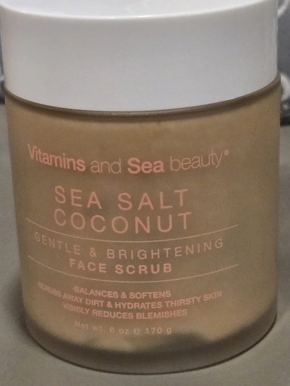 Vitamins and Sea Beauty Sea Salt Coconut Gentle & Brightening Face Scrub